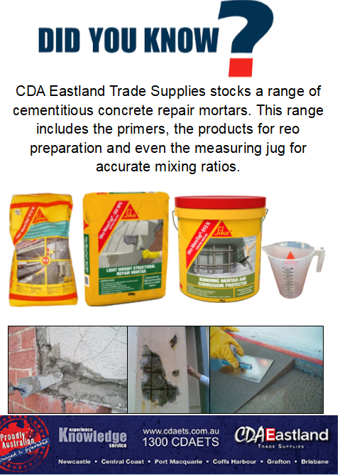 Concrete products at CDA Eastland