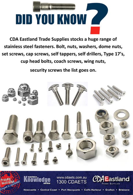 Did You Know - Stainless Steel Fasteners