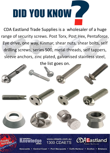 Did You Know Security Fasteners