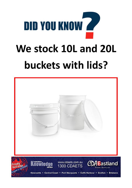 Did You Know Plastic Buckets