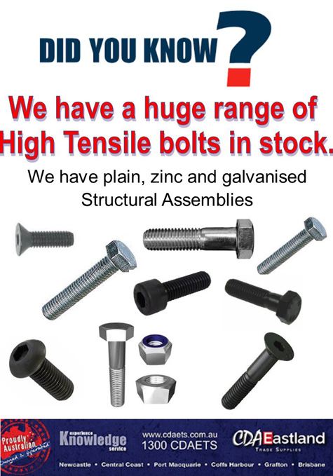 Did You Know? High Tensile Bolts